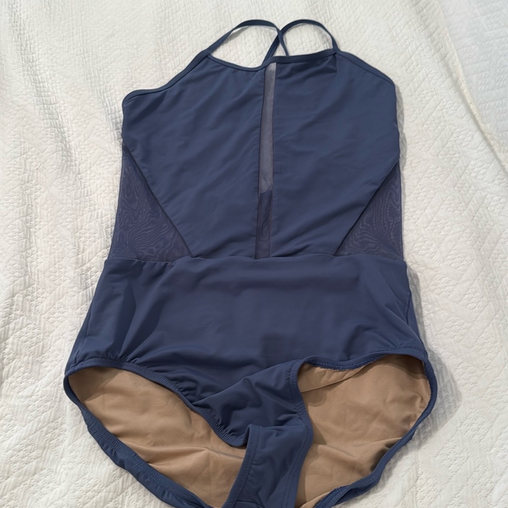 Blue lined ballet leotard X-Large